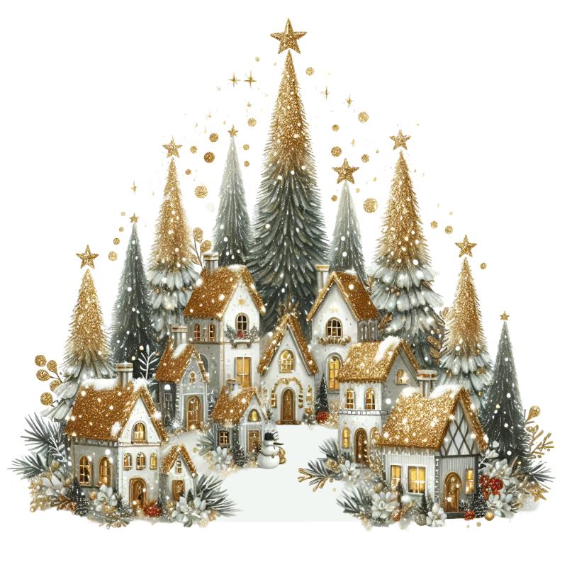 Heat transfers Iron on stickers  Chrismas winter 1534 for Tshirts Iron on Decal Patches Stickers Clothes Hat Pillows DIY Crafts