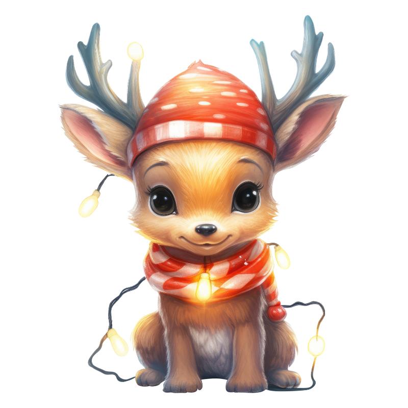 Heat transfers Iron on stickers  Chrismas winter 1488 for Tshirts Iron on Decal Patches Stickers Clothes Hat Pillows DIY Crafts