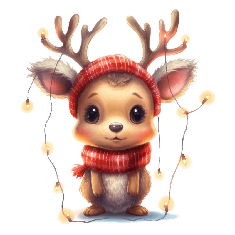 Heat transfers Iron on stickers  Chrismas winter 1486 for Tshirts Iron on Decal Patches Stickers Clothes Hat Pillows DIY Crafts