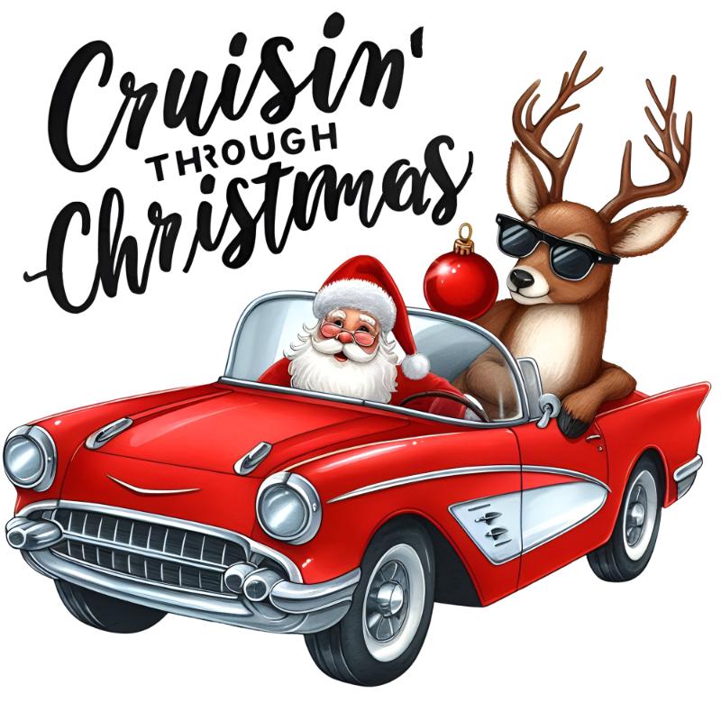 Heat transfers Iron on stickers  Chrismas winter 1469 for Tshirts Iron on Decal Patches Stickers Clothes Hat Pillows DIY Crafts