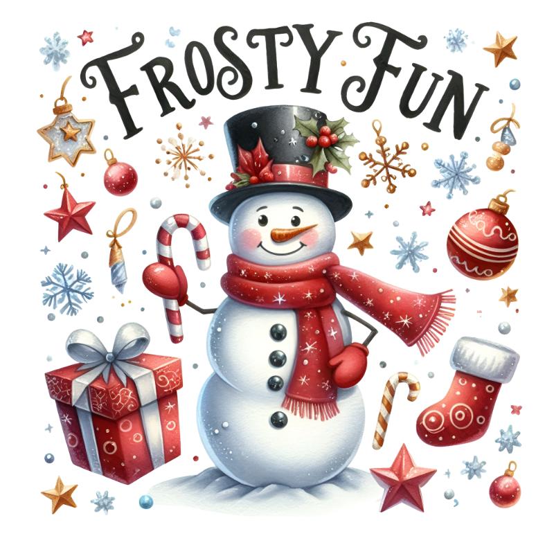 Heat transfers Iron on stickers  Chrismas winter 1443 for Tshirts Iron on Decal Patches Stickers Clothes Hat Pillows DIY Crafts