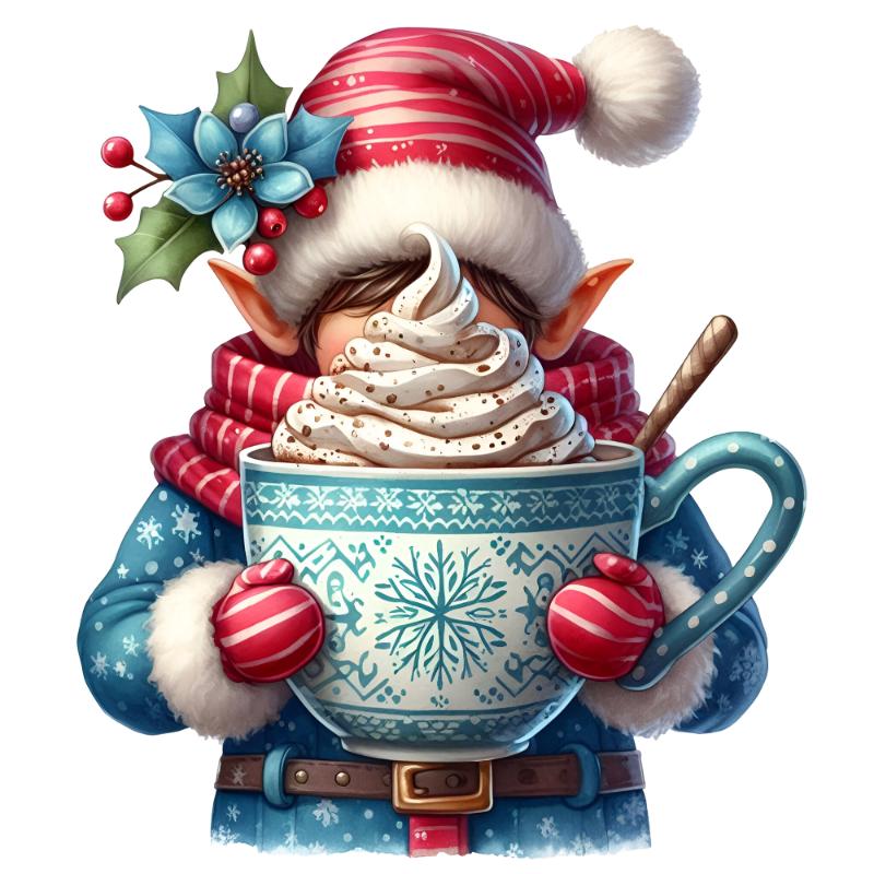 Heat transfers Iron on stickers  Chrismas winter 1341 for Tshirts Iron on Decal Patches Stickers Clothes Hat Pillows DIY Crafts