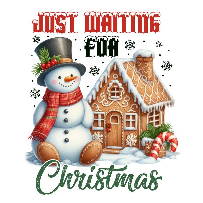 Heat transfers Iron on stickers  Chrismas winter 1265 for Tshirts Iron on Decal Patches Stickers Clothes Hat Pillows DIY Crafts