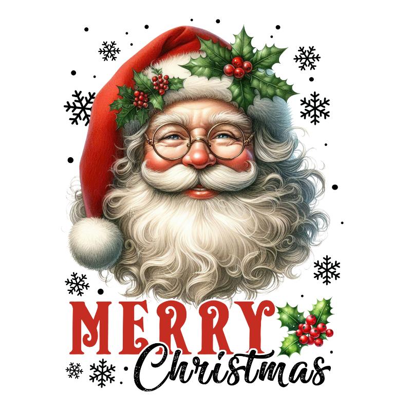 Heat transfers Iron on stickers  Chrismas winter 1262 for Tshirts Iron on Decal Patches Stickers Clothes Hat Pillows DIY Crafts