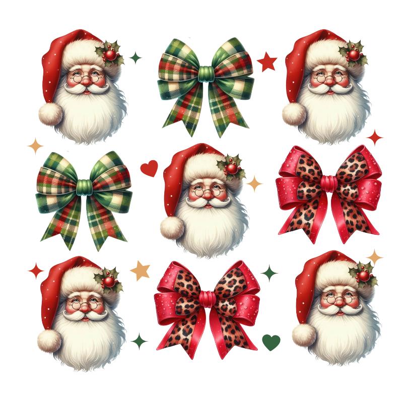 Heat transfers Iron on stickers  Chrismas winter 1258 for Tshirts Iron on Decal Patches Stickers Clothes Hat Pillows DIY Crafts