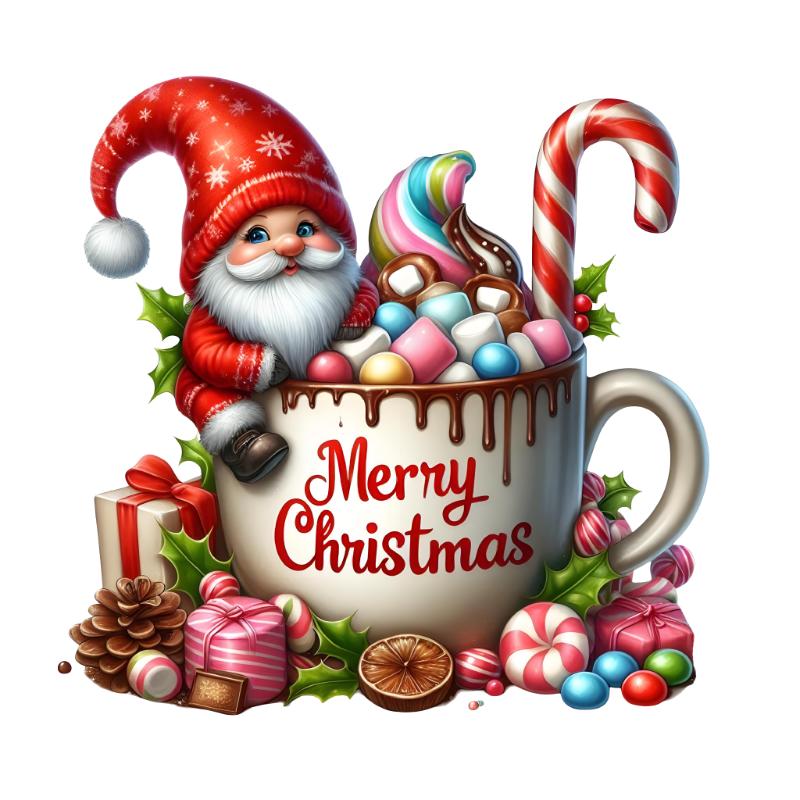 Heat transfers Iron on stickers  Chrismas winter 1203 for Tshirts Iron on Decal Patches Stickers Clothes Hat Pillows DIY Crafts