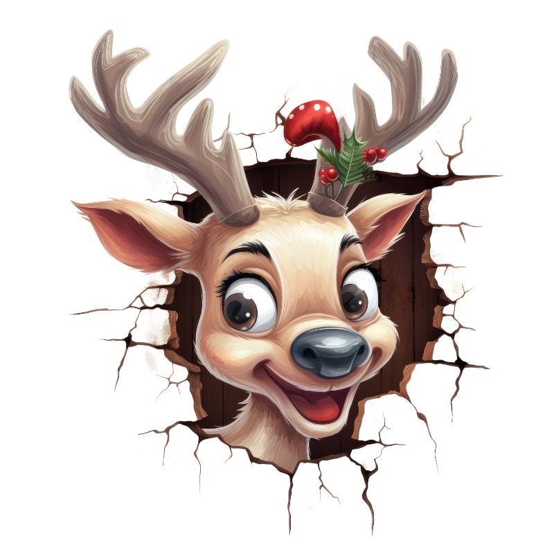 Heat transfers Iron on stickers  Chrismas winter 1164 for Tshirts Iron on Decal Patches Stickers Clothes Hat Pillows DIY Crafts