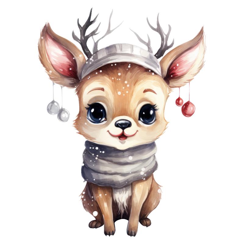 Heat transfers Iron on stickers  Chrismas winter 1143 for Tshirts Iron on Decal Patches Stickers Clothes Hat Pillows DIY Crafts