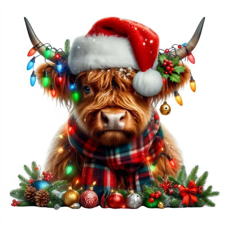 Heat transfers Iron on stickers  Chrismas winter 1074 for Tshirts Iron on Decal Patches Stickers Clothes Hat Pillows DIY Crafts