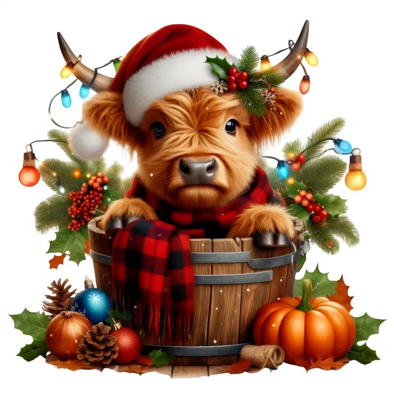 Heat transfers Iron on stickers  Chrismas winter 1071 for Tshirts Iron on Decal Patches Stickers Clothes Hat Pillows DIY Crafts