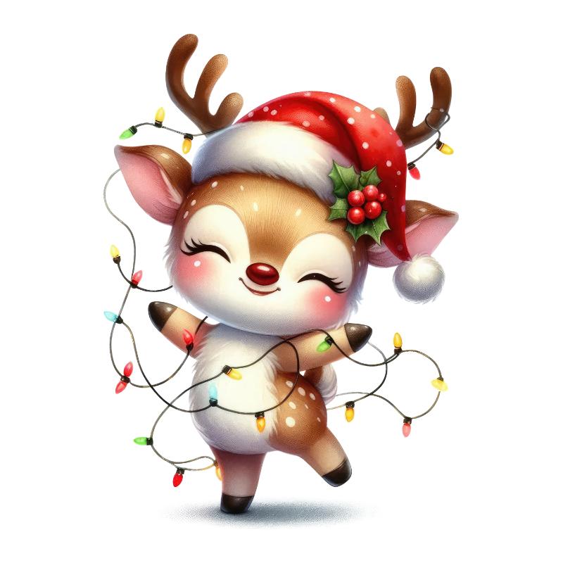 Heat transfers Iron on stickers  Chrismas winter 1055 for Tshirts Iron on Decal Patches Stickers Clothes Hat Pillows DIY Crafts