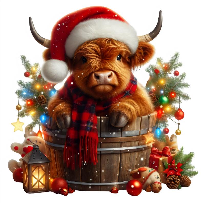 Heat transfers Iron on stickers  Chrismas winter 1052 for Tshirts Iron on Decal Patches Stickers Clothes Hat Pillows DIY Crafts