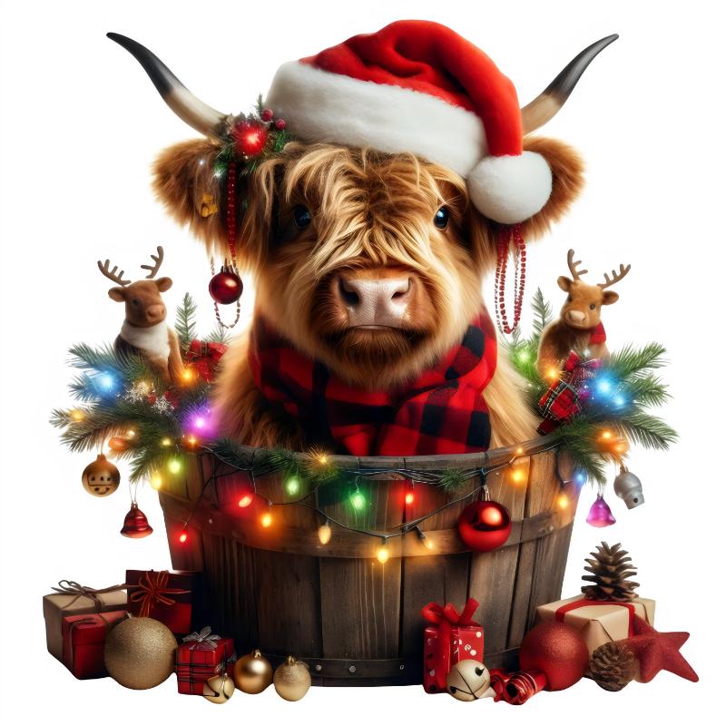 Heat transfers Iron on stickers  Chrismas winter 1051 for Tshirts Iron on Decal Patches Stickers Clothes Hat Pillows DIY Crafts