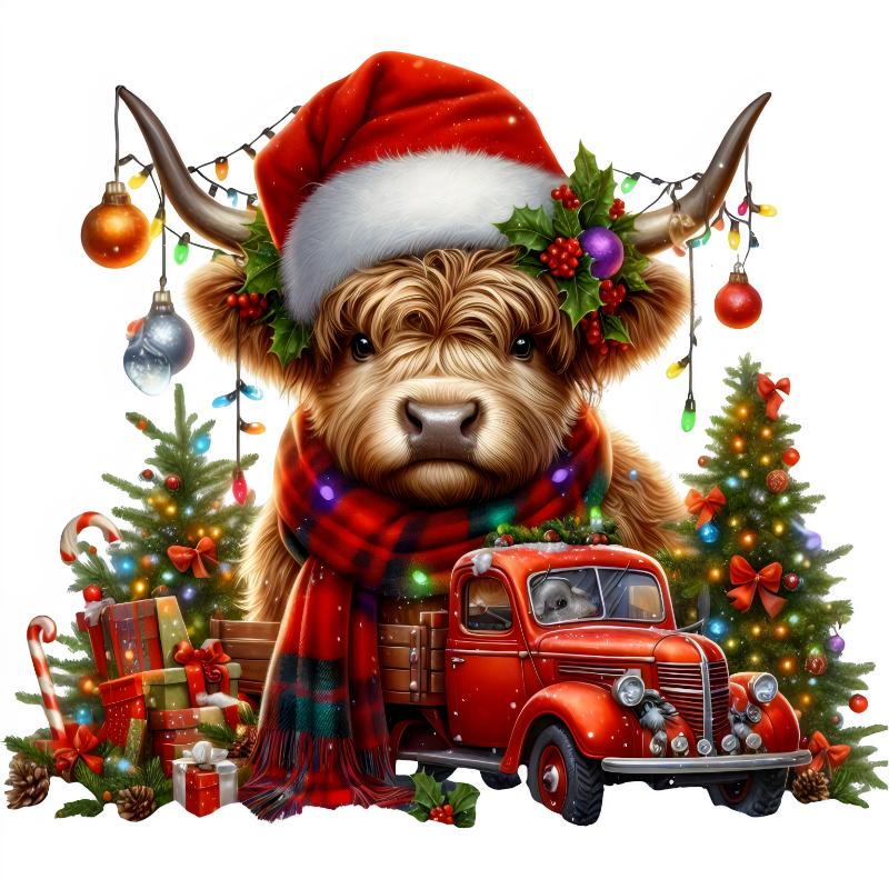 Heat transfers Iron on stickers  Chrismas winter 1049 for Tshirts Iron on Decal Patches Stickers Clothes Hat Pillows DIY Crafts