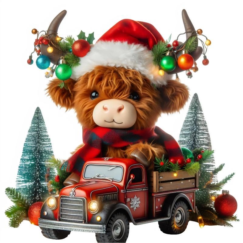 Heat transfers Iron on stickers  Chrismas winter 1037 for Tshirts Iron on Decal Patches Stickers Clothes Hat Pillows DIY Crafts