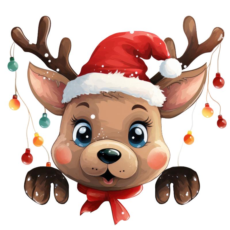 Heat transfers Iron on stickers  Chrismas winter 1030 for Tshirts Iron on Decal Patches Stickers Clothes Hat Pillows DIY Crafts