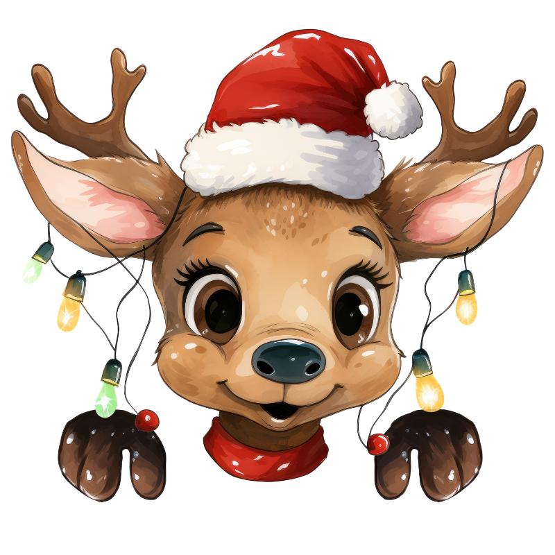 Heat transfers Iron on stickers  Chrismas winter 1029 for Tshirts Iron on Decal Patches Stickers Clothes Hat Pillows DIY Crafts