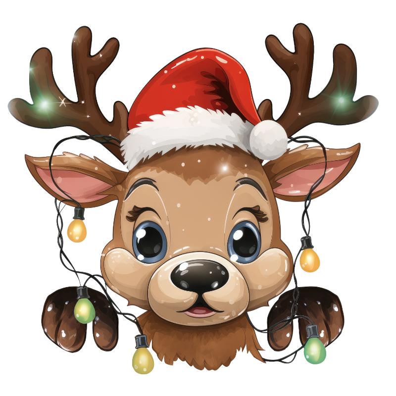 Heat transfers Iron on stickers  Chrismas winter 1027 for Tshirts Iron on Decal Patches Stickers Clothes Hat Pillows DIY Crafts