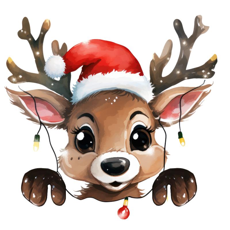 Heat transfers Iron on stickers  Chrismas winter 1026 for Tshirts Iron on Decal Patches Stickers Clothes Hat Pillows DIY Crafts