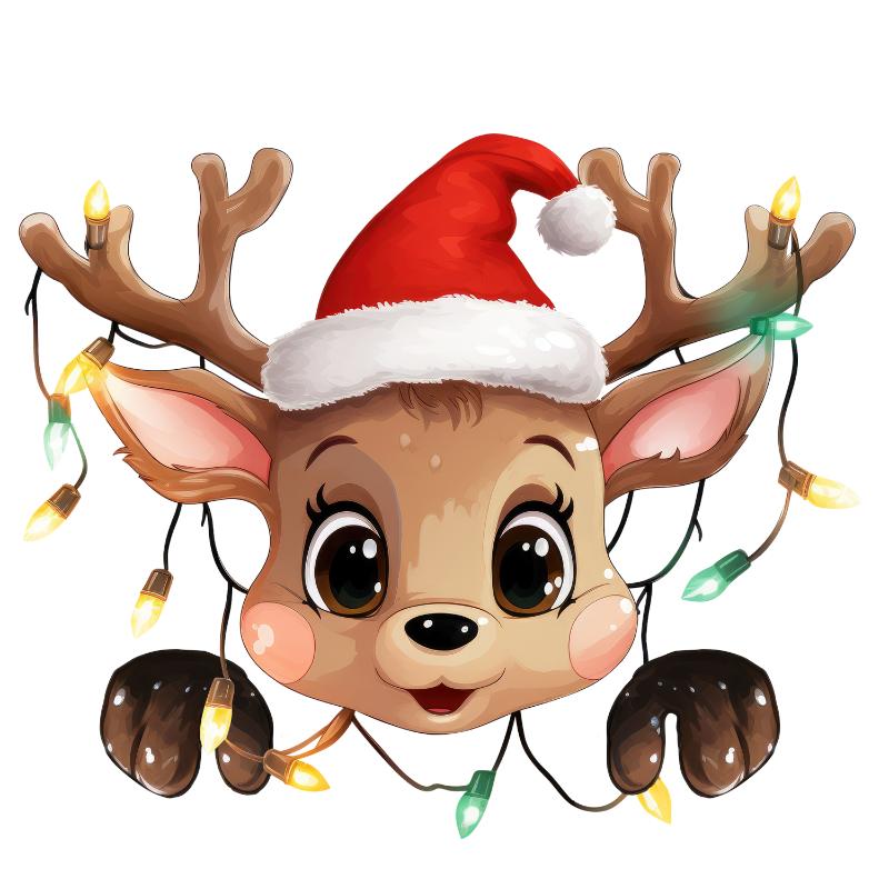 Heat transfers Iron on stickers  Chrismas winter 1024 for Tshirts Iron on Decal Patches Stickers Clothes Hat Pillows DIY Crafts