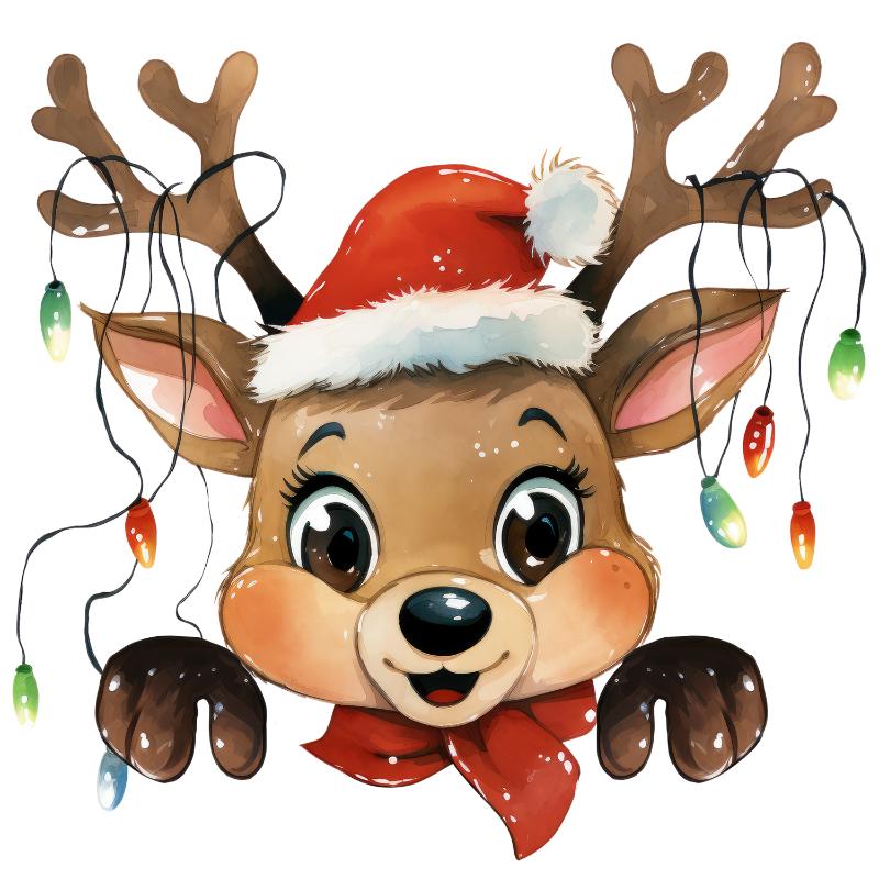 Heat transfers Iron on stickers  Chrismas winter 1016 for Tshirts Iron on Decal Patches Stickers Clothes Hat Pillows DIY Crafts