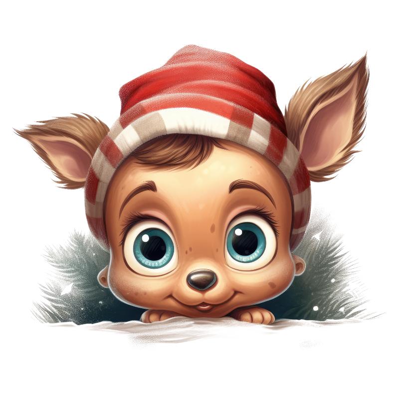 Heat transfers Iron on stickers  Chrismas winter 1003 for Tshirts Iron on Decal Patches Stickers Clothes Hat Pillows DIY Crafts