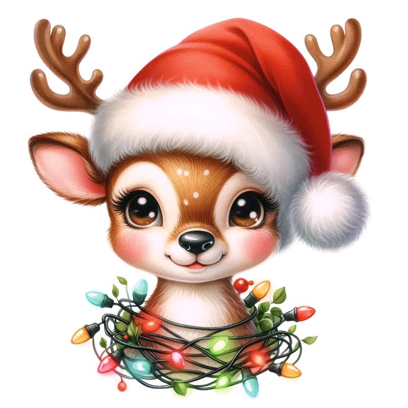 Heat transfers Iron on stickers  Chrismas winter 970 for Tshirts Iron on Decal Patches Stickers Clothes Hat Pillows DIY Crafts