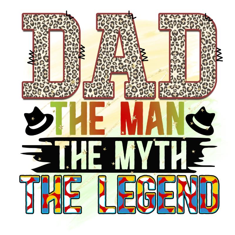 Heat transfers Iron on stickers  father dad papa 103 for Tshirts Iron on Decal Patches Stickers Clothes Hat Pillows DIY Crafts