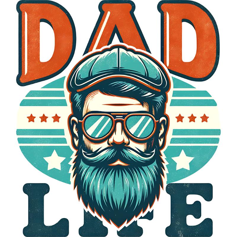 Heat transfers Iron on stickers  father dad papa 77 for Tshirts Iron on Decal Patches Stickers Clothes Hat Pillows DIY Crafts