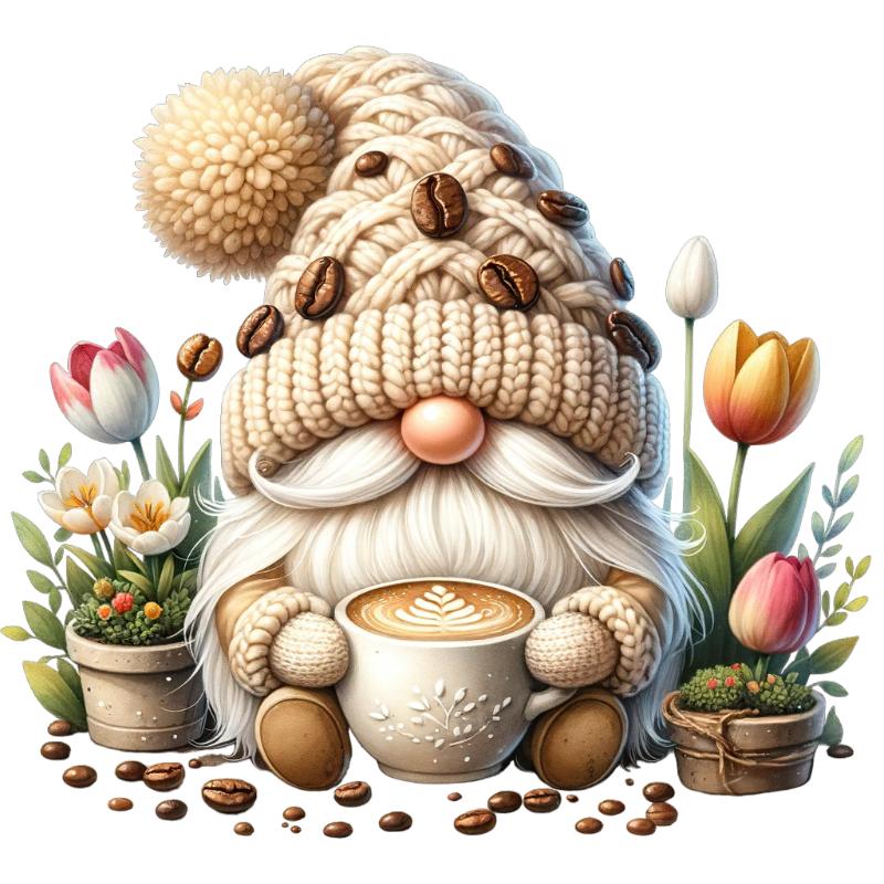 Heat transfers Iron on stickers  Gnome Elf Dwarf 97 for Tshirts Iron on Decal Patches Stickers Clothes Hat Pillows DIY Crafts