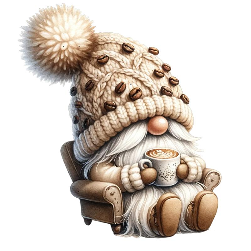 Heat transfers Iron on stickers  Gnome Elf Dwarf 89 for Tshirts Iron on Decal Patches Stickers Clothes Hat Pillows DIY Crafts