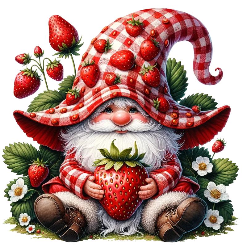 Heat transfers Iron on stickers  Gnome Elf Dwarf 29 for Tshirts Iron on Decal Patches Stickers Clothes Hat Pillows DIY Crafts