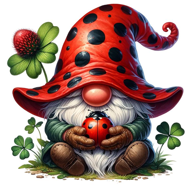 UV DTF decal Stickers cup wraps small decals Gnome Elf Dwarf 2157 for Cup, glass, mugs, phone case, car, computer, furniture decals, DIY stickers UV DTF Transfer stickers wraps DIY Crafts