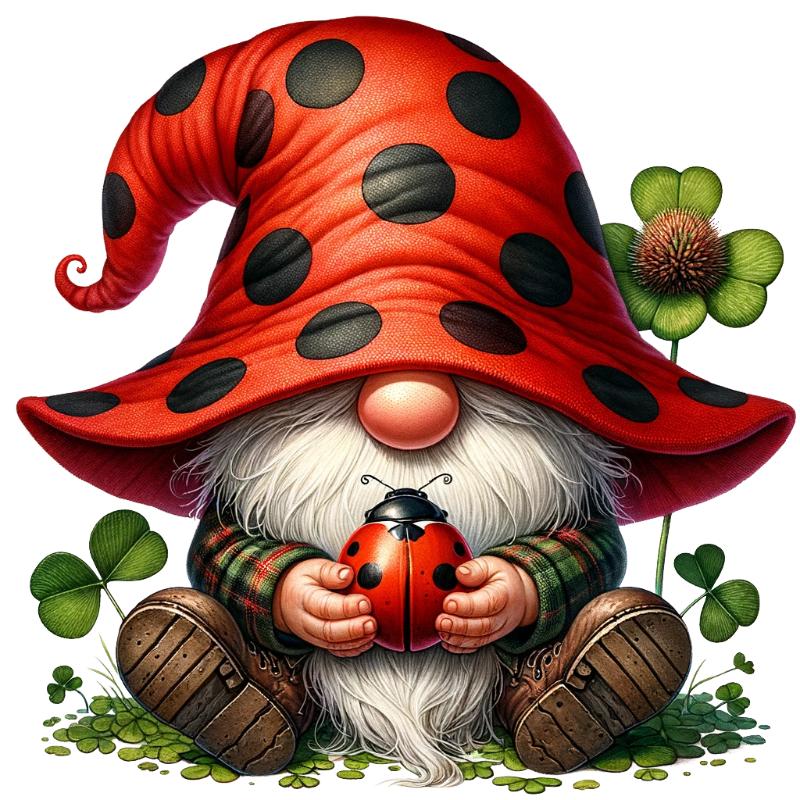 UV DTF decal Stickers cup wraps small decals Gnome Elf Dwarf 2156 for Cup, glass, mugs, phone case, car, computer, furniture decals, DIY stickers UV DTF Transfer stickers wraps DIY Crafts