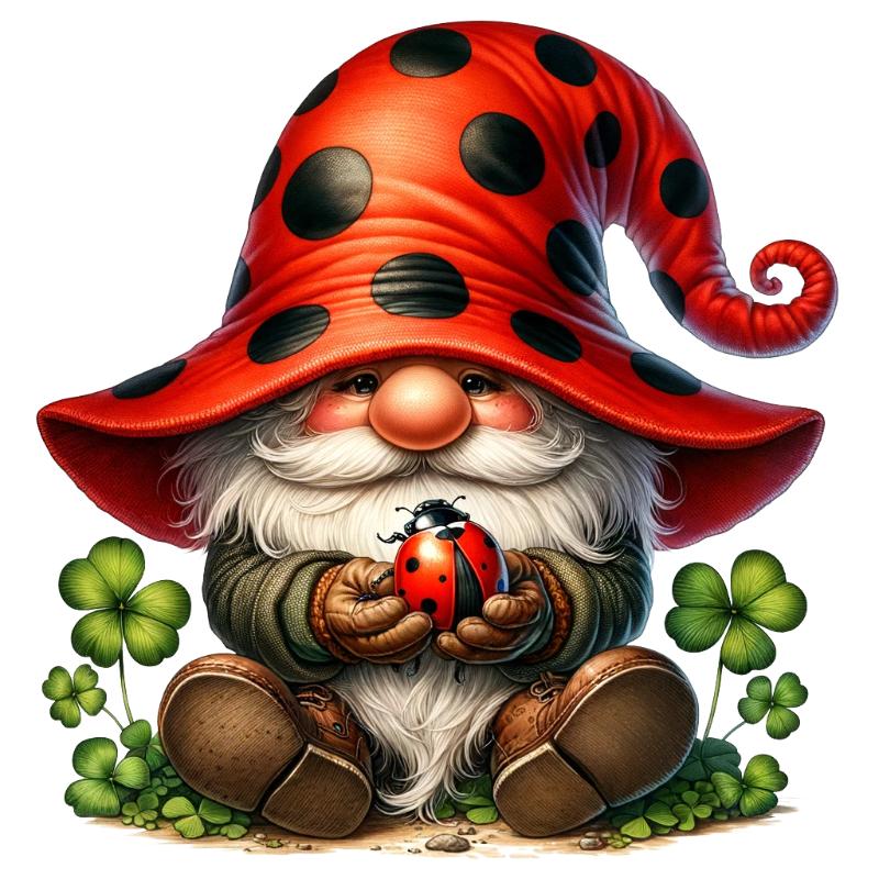 UV DTF decal Stickers cup wraps small decals Gnome Elf Dwarf 2146 for Cup, glass, mugs, phone case, car, computer, furniture decals, DIY stickers UV DTF Transfer stickers wraps DIY Crafts