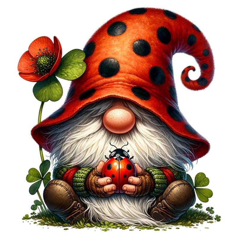 UV DTF decal Stickers cup wraps small decals Gnome Elf Dwarf 2145 for Cup, glass, mugs, phone case, car, computer, furniture decals, DIY stickers UV DTF Transfer stickers wraps DIY Crafts