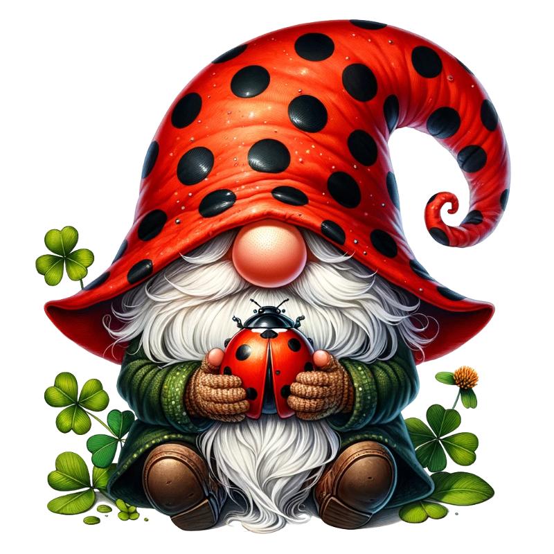 UV DTF decal Stickers cup wraps small decals Gnome Elf Dwarf 2141 for Cup, glass, mugs, phone case, car, computer, furniture decals, DIY stickers UV DTF Transfer stickers wraps DIY Crafts