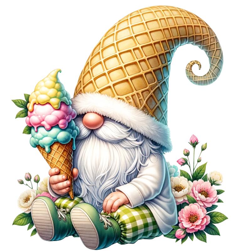 UV DTF decal Stickers cup wraps small decals Gnome Elf Dwarf 2120 for Cup, glass, mugs, phone case, car, computer, furniture decals, DIY stickers UV DTF Transfer stickers wraps DIY Crafts