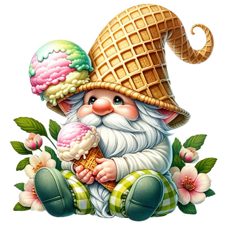 UV DTF decal Stickers cup wraps small decals Gnome Elf Dwarf 2116 for Cup, glass, mugs, phone case, car, computer, furniture decals, DIY stickers UV DTF Transfer stickers wraps DIY Crafts