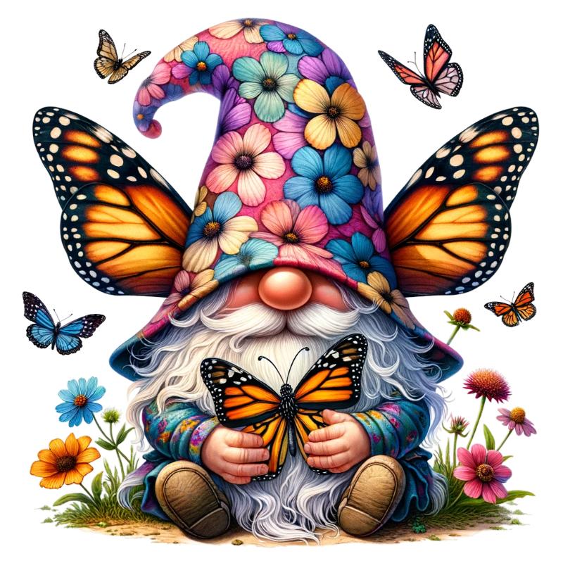 UV DTF decal Stickers cup wraps small decals Gnome Elf Dwarf 2106 for Cup, glass, mugs, phone case, car, computer, furniture decals, DIY stickers UV DTF Transfer stickers wraps DIY Crafts