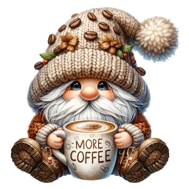 UV DTF decal Stickers cup wraps small decals Gnome Elf Dwarf 2104 for Cup, glass, mugs, phone case, car, computer, furniture decals, DIY stickers UV DTF Transfer stickers wraps DIY Crafts