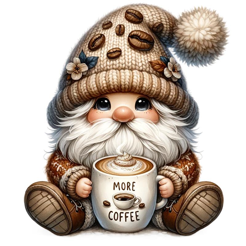 UV DTF decal Stickers cup wraps small decals Gnome Elf Dwarf 2096 for Cup, glass, mugs, phone case, car, computer, furniture decals, DIY stickers UV DTF Transfer stickers wraps DIY Crafts