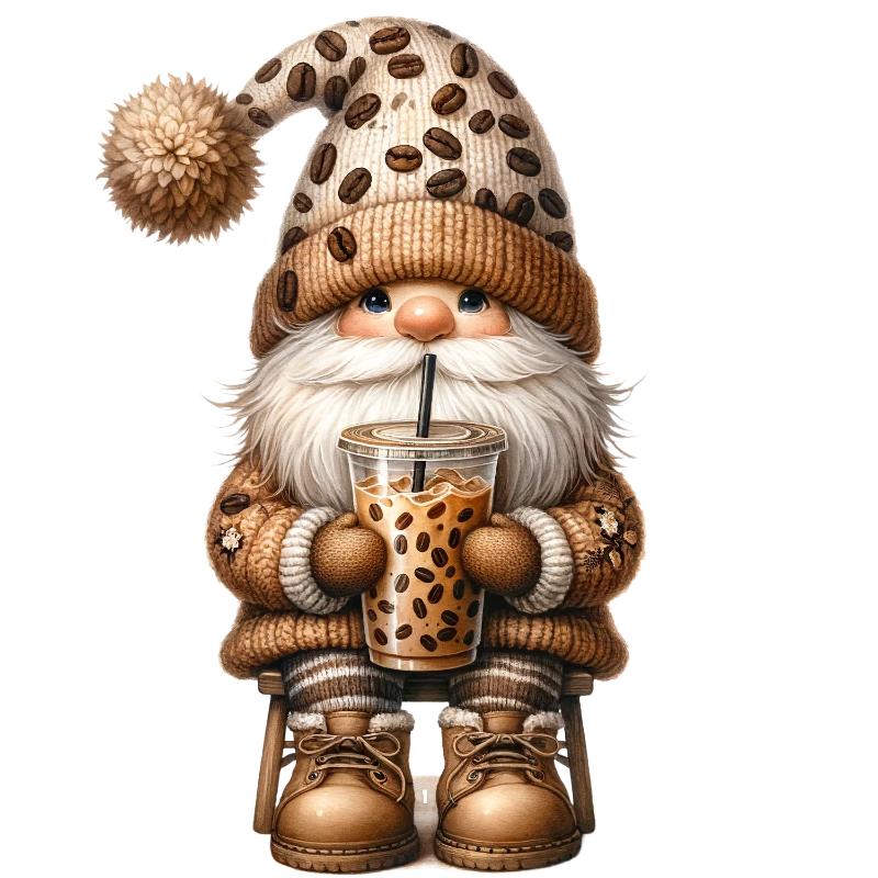 UV DTF decal Stickers cup wraps small decals Gnome Elf Dwarf 2092 for Cup, glass, mugs, phone case, car, computer, furniture decals, DIY stickers UV DTF Transfer stickers wraps DIY Crafts