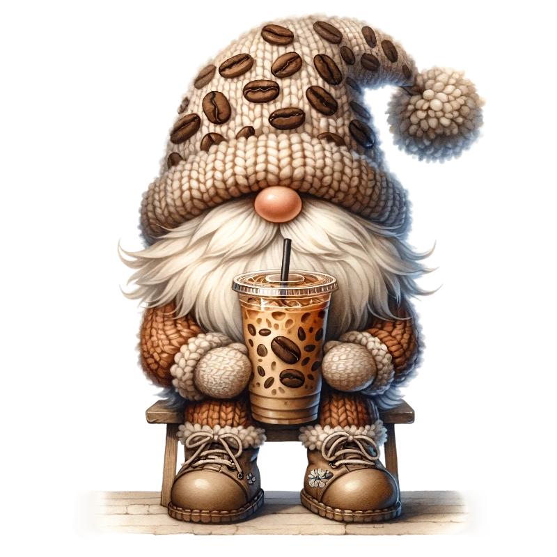 UV DTF decal Stickers cup wraps small decals Gnome Elf Dwarf 2091 for Cup, glass, mugs, phone case, car, computer, furniture decals, DIY stickers UV DTF Transfer stickers wraps DIY Crafts