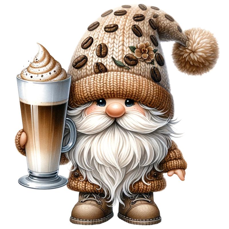 UV DTF decal Stickers cup wraps small decals Gnome Elf Dwarf 2083 for Cup, glass, mugs, phone case, car, computer, furniture decals, DIY stickers UV DTF Transfer stickers wraps DIY Crafts