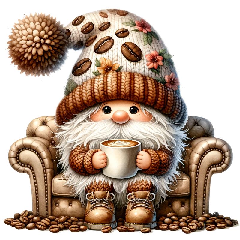 UV DTF decal Stickers cup wraps small decals Gnome Elf Dwarf 2081 for Cup, glass, mugs, phone case, car, computer, furniture decals, DIY stickers UV DTF Transfer stickers wraps DIY Crafts