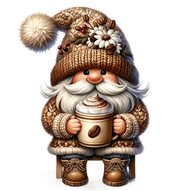 UV DTF decal Stickers cup wraps small decals Gnome Elf Dwarf 2074 for Cup, glass, mugs, phone case, car, computer, furniture decals, DIY stickers UV DTF Transfer stickers wraps DIY Crafts