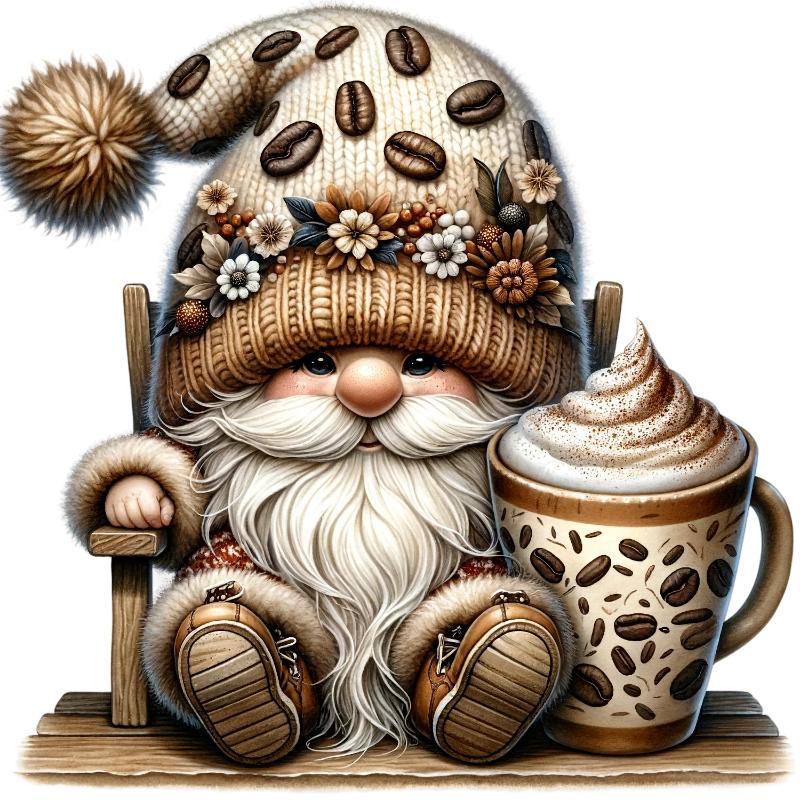 UV DTF decal Stickers cup wraps small decals Gnome Elf Dwarf 2071 for Cup, glass, mugs, phone case, car, computer, furniture decals, DIY stickers UV DTF Transfer stickers wraps DIY Crafts