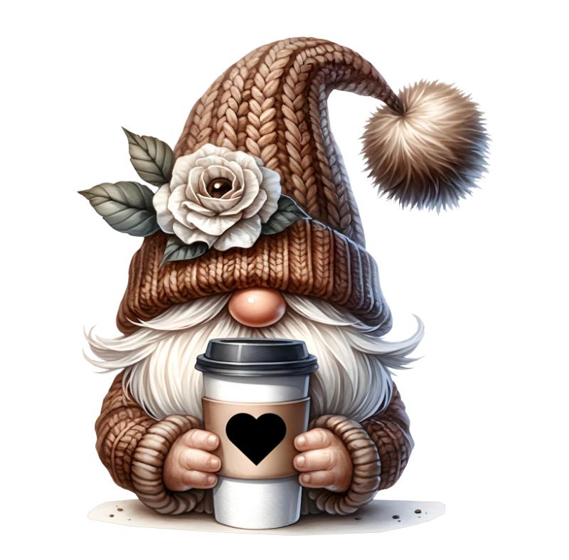 UV DTF decal Stickers cup wraps small decals Gnome Elf Dwarf 2070 for Cup, glass, mugs, phone case, car, computer, furniture decals, DIY stickers UV DTF Transfer stickers wraps DIY Crafts