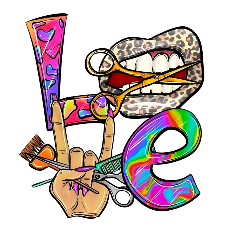 UV DTF decal Stickers cup wraps small decals hair stylist nail 16 for Cup, glass, mugs, phone case, car, computer, furniture decals, DIY stickers UV DTF Transfer stickers wraps DIY Crafts